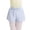 Light Blue, variant on Girls Dance Shorts Ballet Practice Bottoms Stretch Nylon High Waist Ruffled Trim Athletic Performance Wear, Size 3-4 Years