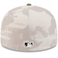thumbnail image 4 of Men's New Era Light Beige/Olive Chicago Cubs 2025 Armed Forces Day 59FIFTY Fitted Hat, 4 of 5