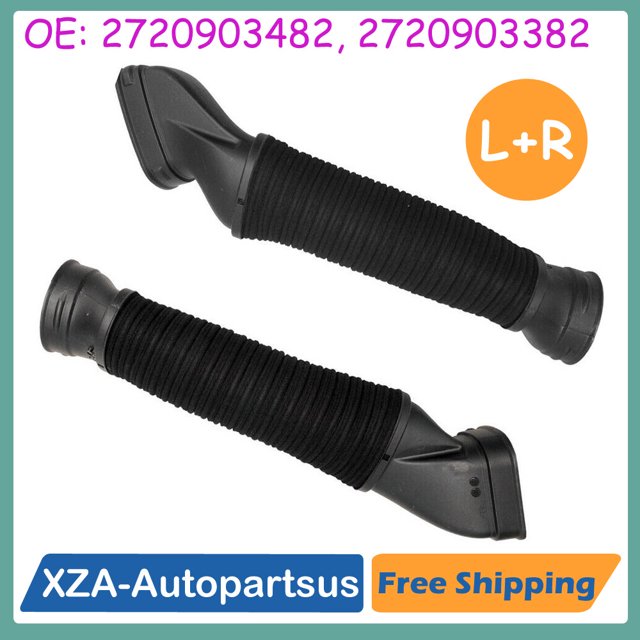2PCS Left & Right side Air Intake Duct Hose for for Mercedes W221 S280/300/350/400