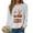 Light Gray, variant on larppty Christmas Sweatshirts for Women Santa Claus Reindeer Gifts Graphic Crewneck Pullover Xmas Holiday Top for Party （Light Gray, XL）