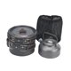 thumbnail image 4 of Juego de cocina para acampar con bolsa de almacenamiento, utensilios de cocina plegables, olla y sartén Mango negro, 4 of 9