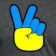 thumbnail image 3 of CafePress - Ukrainian Flag Peace Sign Ukraine Native H T Shirt - Mens Tri-blend T-Shirt, 3 of 4
