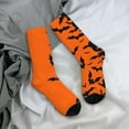 thumbnail image 4 of JUNZAN Halloween Bats Mens Funny Socks for Men Women Colorful Fun Novelty Crew Patterned Socks, 4 of 6