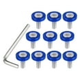 thumbnail image 1 of Unique Bargains 1 Set Finishing Countersunk Fender Bumper Washers Engine Bay Fastener Tool Kit for Car Motorcycle Blue, 1 of 7