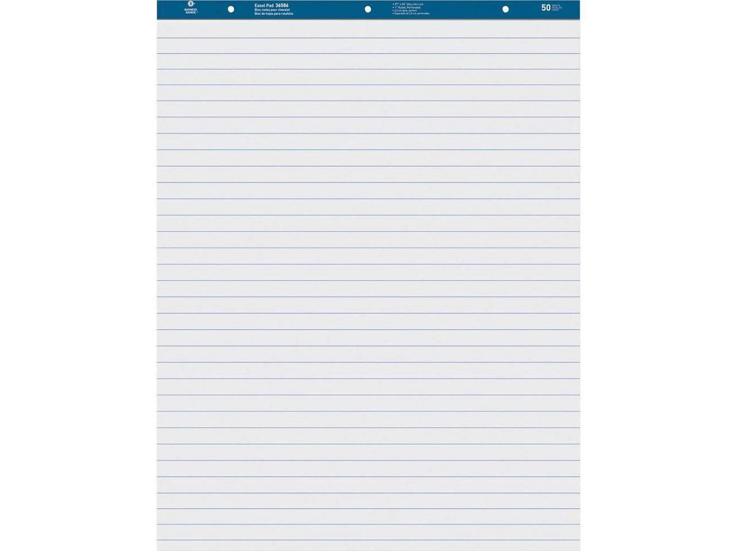 Business Source, BSN38590, Standard Ruled Easel Pad, 2 / Carton