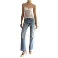 thumbnail image 6 of Douhoow Tube Top for Women Strapless Slim Fit Solid Shirts See Through Sheer Mesh Bandeau, 6 of 9