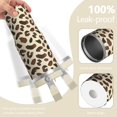 thumbnail image 2 of Leopard Print 30oz Handheld Travel Tumbler with Handle – Double Wall Stainless Steel Insulated Cup, Flip Straw Lid, Leak-Proof & BPA-Free for Hot and Cold Drinks – Durable Coffee & Juice Mug Black, 2 of 6