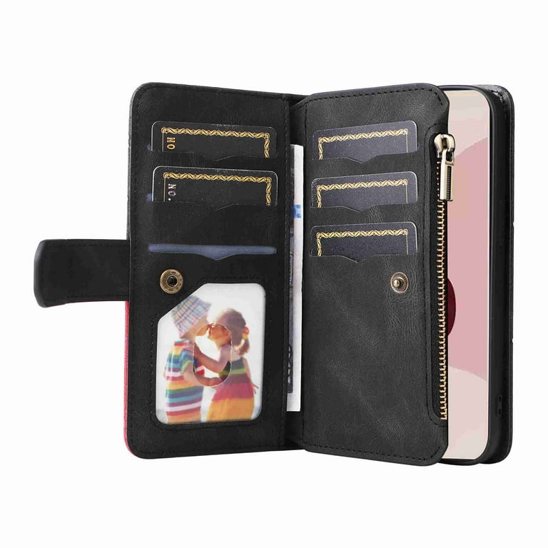 Compatible With Google Pixel 6 Pro Case Retro Embossed Premium Pu Leather  Cover With Long Lanyard