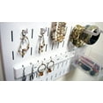thumbnail image 4 of Wall Control Jewelry Organizer Wall Hanging Jewelry Holder Kit Wall Mounted Necklace Organizer Kit in White, 4 of 7