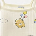 thumbnail image 4 of CAICJ98 Summer Clothes for Toddler Baby Girl 3 6 12 18 Months 2T 3T 4T 5T Girls Outfits Cute Printed Sleeveless Tank Top and Shorts Set (Light Yellow,18-24 Months), 4 of 5