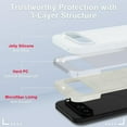 thumbnail image 4 of KOMI for Google Pixel 9 Pro XL Case, Silicone Phone Case with 1 Screen Protector, Soft Anti-Scratch Microfiber Lining, Full Body Shockproof Slim Cover Support Wireless Charging, White, 4 of 5