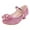 Pink, variant on Quealent Girls Dress Shoes Kids Toddler Heels Pumps Flower Girl Mary Jane School Wedding Party Princess Shoes Purple for Size 12