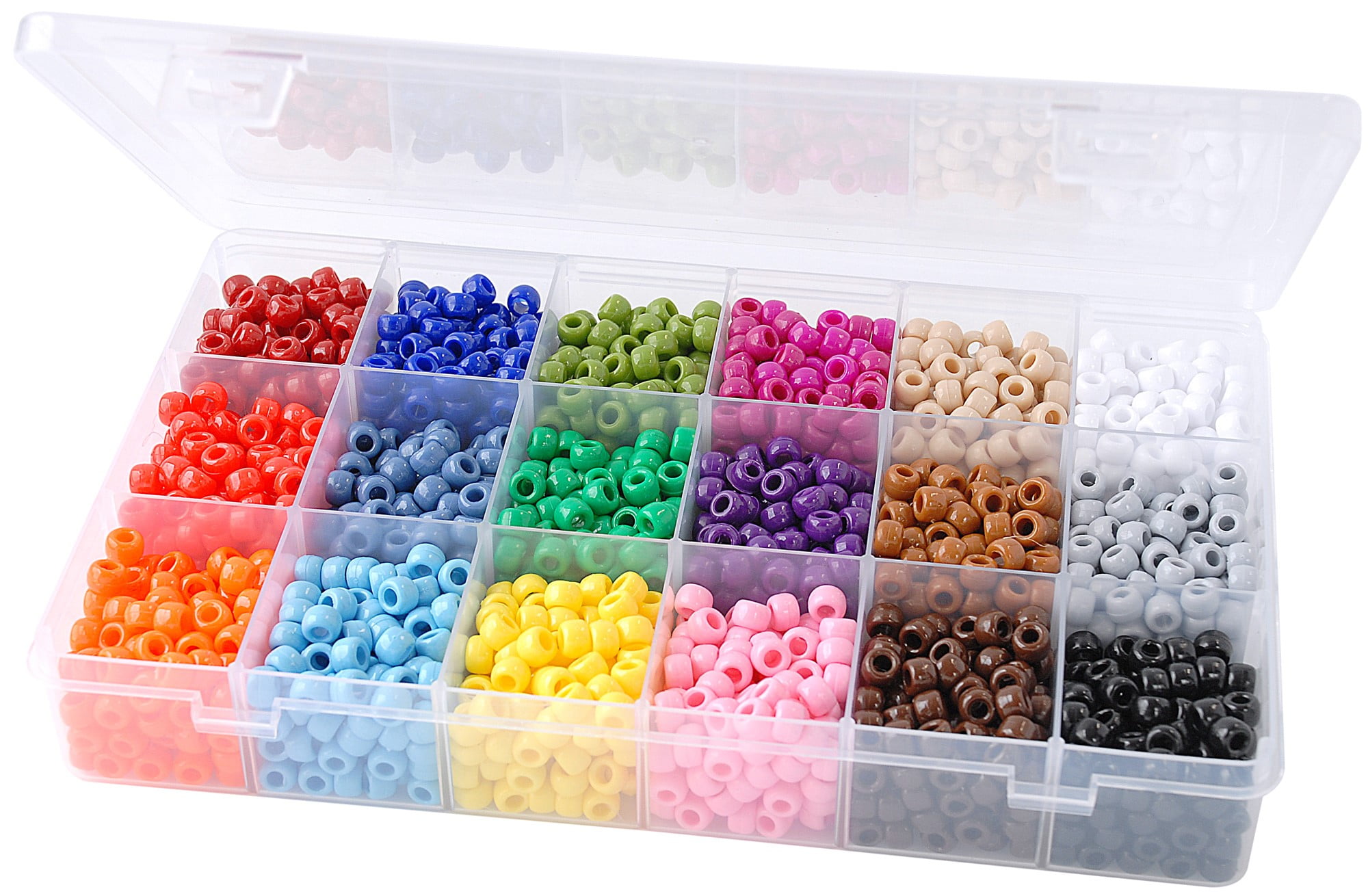 Hello Hobby The Beadery Pastel Pony Bead Box - 2300 Pieces