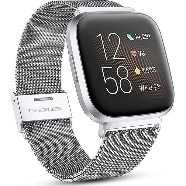 Sunrain Metal Bands Compatible With Fitbit Versa fitbit Versa 2 Band For Women Men Adjus Walmart