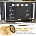 thumbnail image 5 of 4Pcs 40X20mm Aluminum HIFI AMP Speaker Isolation Stand (Gold), 5 of 5