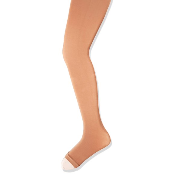 Capezio Filles Serrés Sans Pieds avec Bande de Taille Auto-Tricotée - Enfant Taille Unique, Bronzage