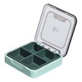 thumbnail image 1 of Small Pill Box, BPA Free Pill Case with 4 Large Compartmensts to Hold Vitamins, Moistureproof Portable Pill Box B, 1 of 5