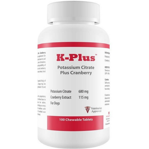 KPlus Potassium Citrate Plus Cranberry, 100 Tablets