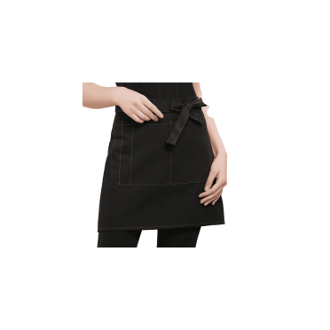 ACDANC Server Apron,Polyester Fiber Material Waitress Apron,Oil-Resistant Layer Aprons for Women with Pockets,Adjustable Waist Strap Waterproof Apron,