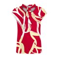 thumbnail image 3 of Mode Femmes Décontracté Confortable Imprimé Col en V Manches Courtes Haut Blouse T-Shirt, 3 of 4