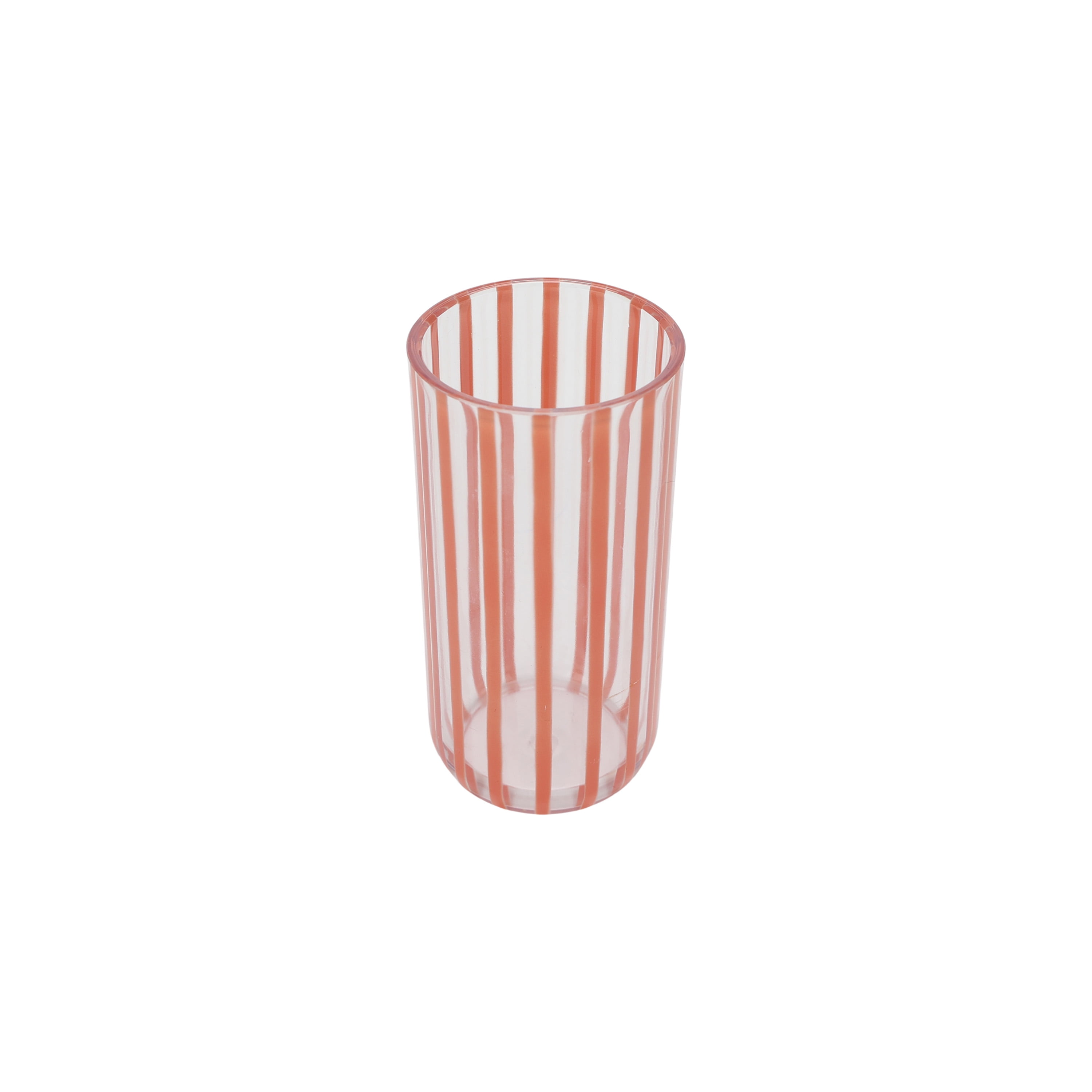 Mainstays by Becky G. & Alejandra 18-Ounce Tall Acrylic Stripe Line Tumbler, Orange
