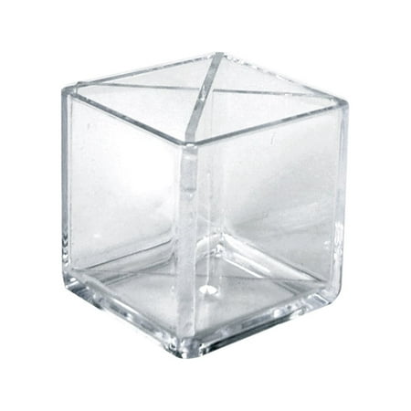 UPC: 0752830746046 | Azar Displays 556358 Cube Pencil Holder with Divider 5 W x 5 D x 5 H  2-Pack