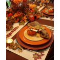 thumbnail image 2 of Thanksgiving Holiday Placemats Set of 6, Fall Harvest Pumpkins Cotton Linen Stain Resistant Table Mats Washable Placemat Decoration for Kitchen Dining Table,Autumn, 2 of 6