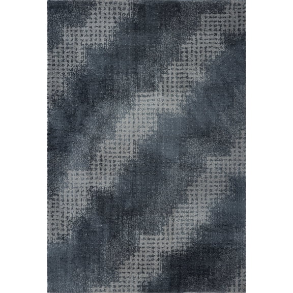 Ladole Rugs Stylish Modern Abstract Coquitlam Contemparory Elegent Soft Shag Shaggy Grey Area Rug Carpet 3x5 (2'7" x 4'11", 80cm x 150cm)