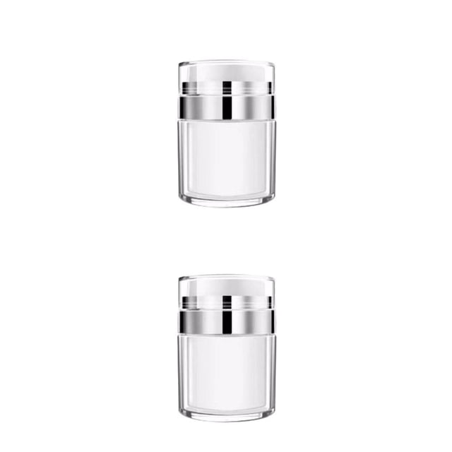 Billuyoard Latas de viaje al vacío conveniente portátil pequeña crema puede prensar duradero multipropósito fácil almacenamiento contenedor 50 gramos 2piezas