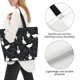 thumbnail image 3 of Balery Fashionable Goose Bolsa Tote Estilo Estético con Cremalleras, Bolsa de Hombro, Bolsa de Compras Grande y Plegable, 3 of 8