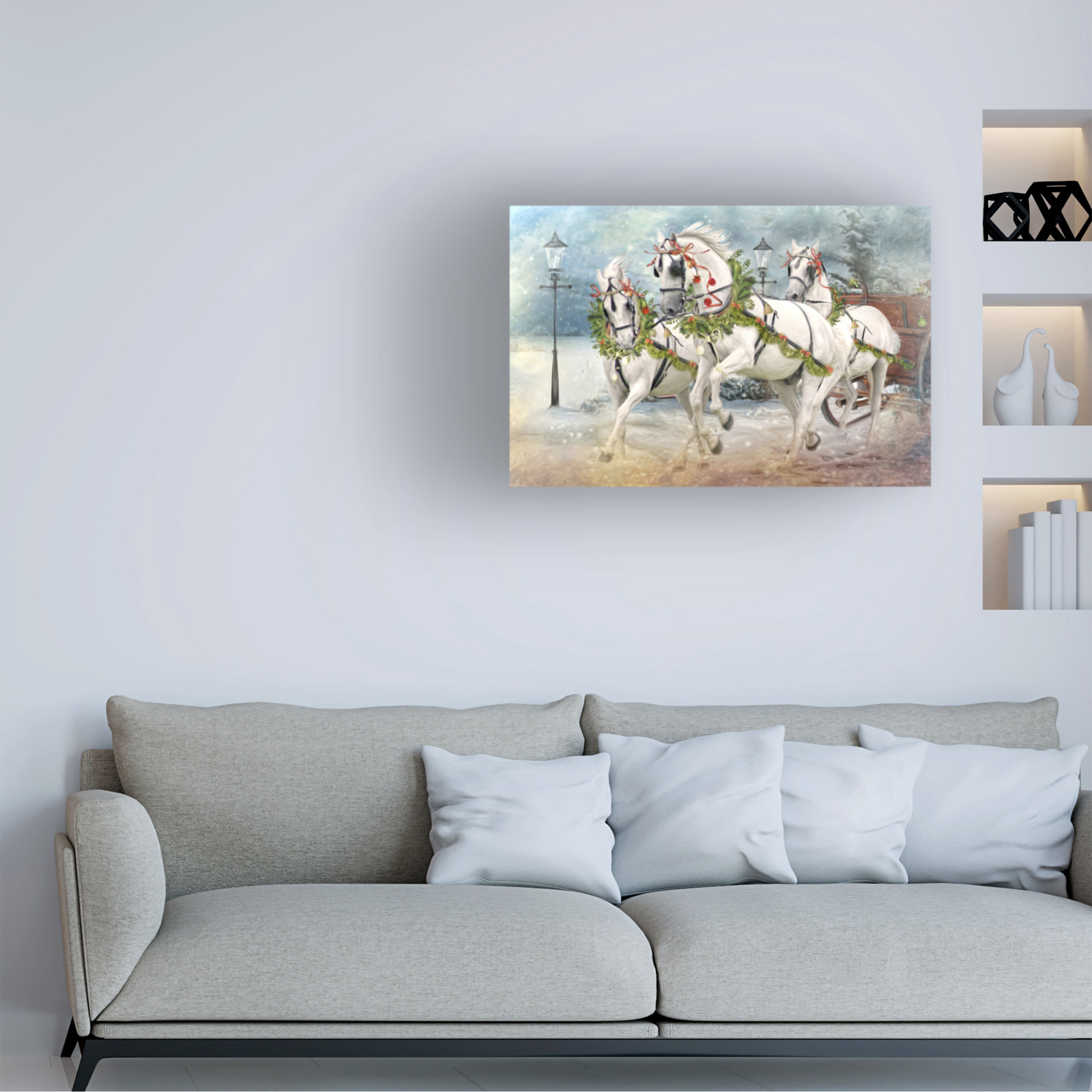 Canvas Wall Art - Trudi Simmonds 'Tis The Season' Wall Art for Living Room, Bedroom, or Office Décor by Trademark Fine Art - 19 x 12 Inches