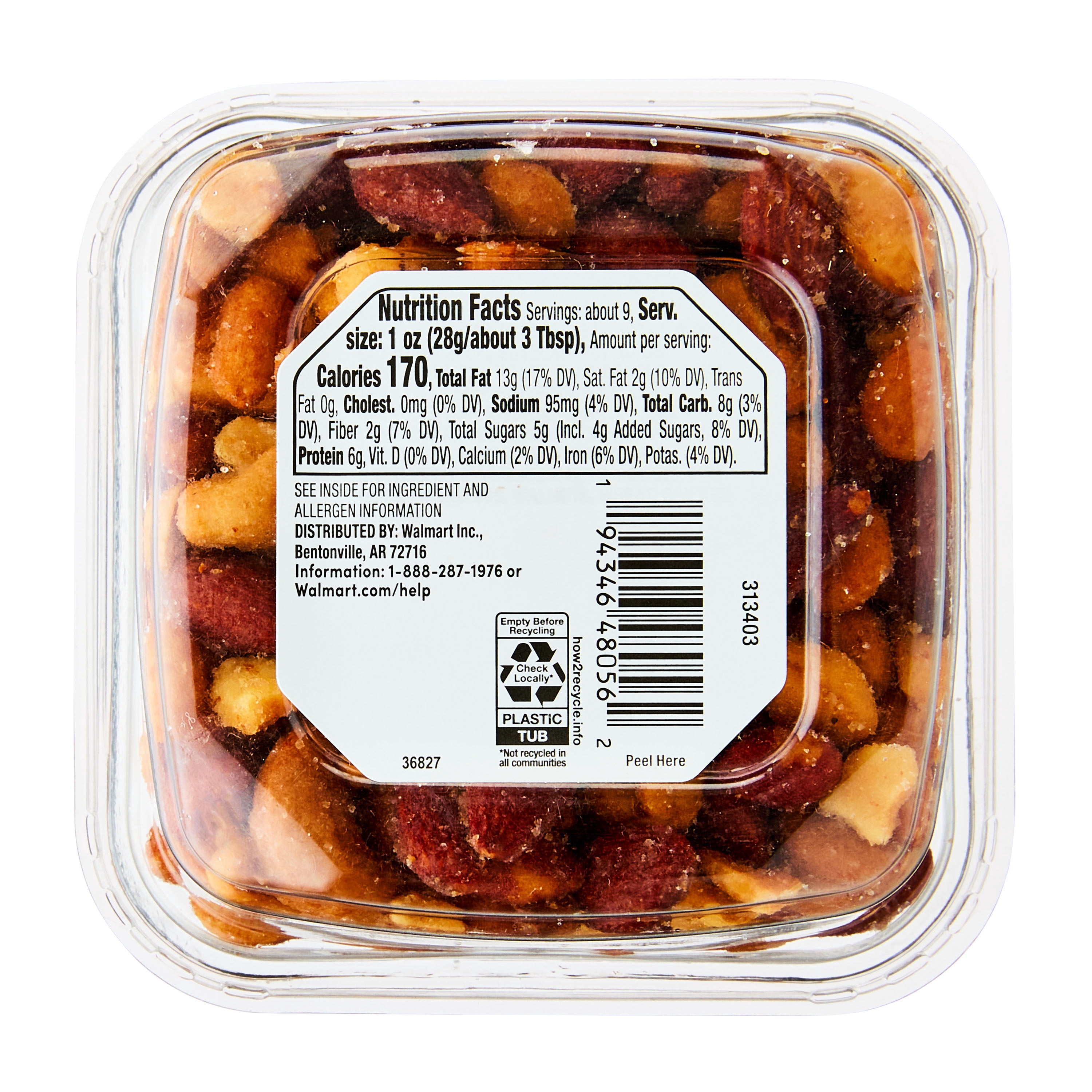 bettergoods Hot Honey Nut Trio, 8.5 oz Tub