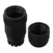 E13 Waterproof Connector Network Switch Coupler Threaded Pin Straight Plug IP67