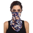 thumbnail image 3 of Garvee Headwear Bandana for Dust Wind Sun, Neck Cover Head Wrap Balaclava Headband Magic Face Scarf w/Ear Loops-Navy Sunflower, 3 of 6