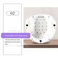 thumbnail image 2 of Destyer Smart Nail Dryer Portable Professional Replacement 39 Beads LCD Adjustable Timing Salon Manicure Drying Lamp Light Blue US Plug, 2 of 6
