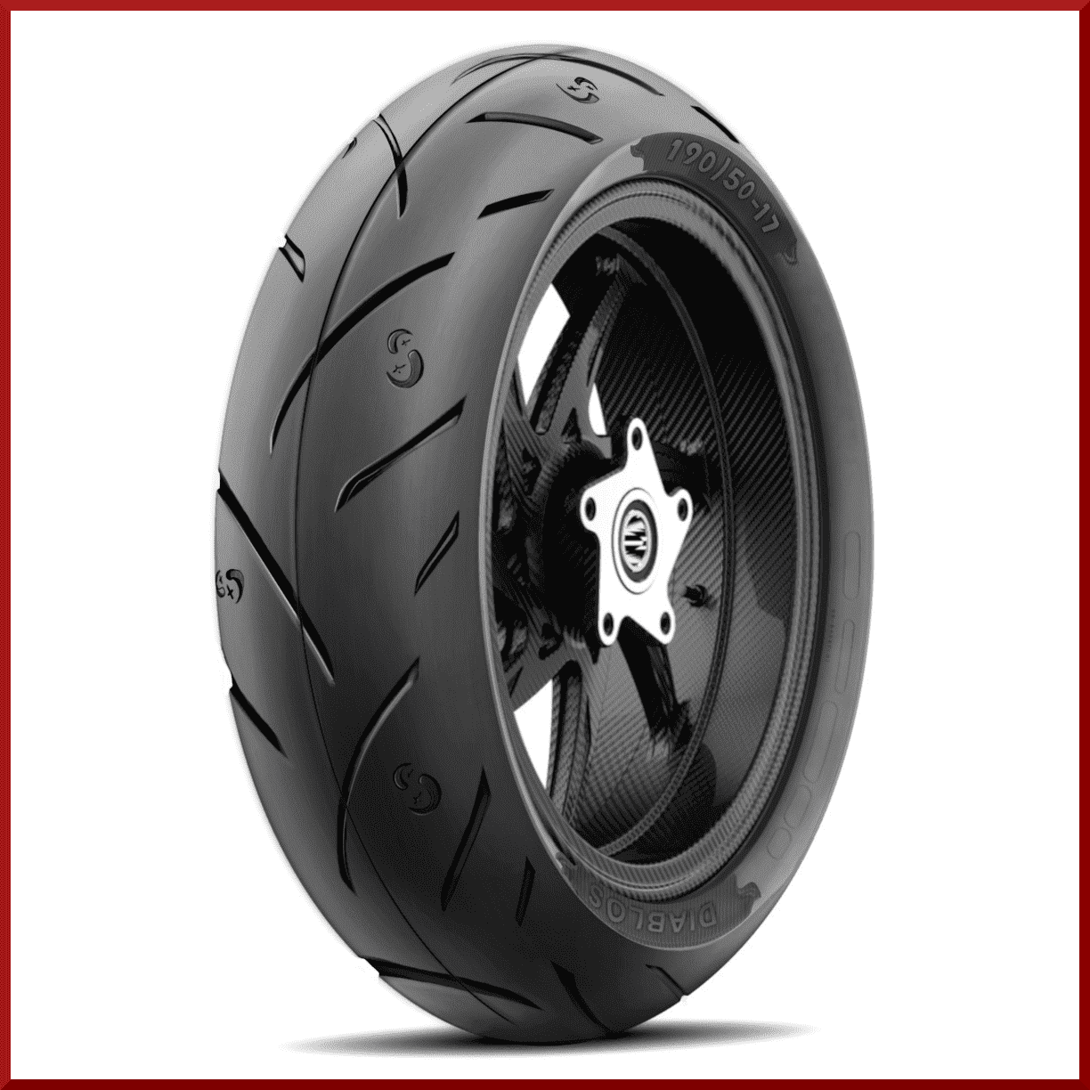 MMT® S1-XX High-Performance 190/55-17 Rear Motorcycle Tire 75W