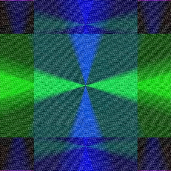 Ahgly Company Indoor Square Patterned Blue Novelty Area Rugs, 8' Square