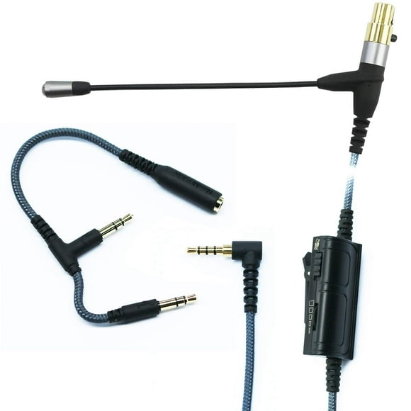 AIR-Boom Microphone Cable Compatible with Headphones AKG K240, K240S, K240MK II, Q701, K702, K271s, K271 MKII, Boompro Gaming Mic Compatible with Controller PlayStation PS4 or Xbox One, PC (150CM)