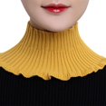 thumbnail image 1 of Turtleneck Fake Collar Scarf For Sweater Knitted False Collar Necks Guard Scarfs A2D8, 1 of 9