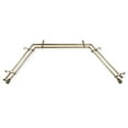 thumbnail image 4 of Mattia 13/16" Double Bay Window curtain rod Adjustable 20"-36", 38"-72" - Antique Brass,(ABay-06-4D), 4 of 4