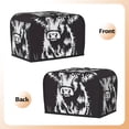 thumbnail image 3 of Haiem Floral Cow Silhouette Print Toaster Covers 2 Slice Wide Slot,Bread Dust Cover & Fingerprint Protection,Bread Machine Cover,Appliance Covers, 3 of 7