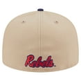 thumbnail image 4 of Men's New Era  Khaki Ole Miss Rebels Two-Tone 59FIFTY Fitted Hat, 4 of 5