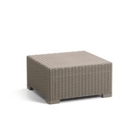 Outdoor Coffee Tables Product Image Keter California All Weather Outdoor Patio Coffee Table In Resin Plastic Rattan Wicker