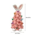 thumbnail image 3 of Ceramic Easter Bunny Tree,Pink Light Up Easter Bunny Decor Glowing Tree,Cute Ceramic Easter Tree Bunny Decorations for The Home Indoor Bedroom Office Decor Tabletop, Easter Night Light for Kids Gifts, 3 of 9