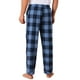 thumbnail image 3 of Pantalones de dormir para hombres INSPIRE CHIC con cintura elástica y cordón, pantalones de pijama informales de cuadros 30 azul oscuro, 3 of 6