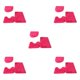 thumbnail image 2 of Injueey 3 paquetes/lote de alfombras de baño que no se desprenden, textura suave, fuerte absorción de agua, fácil limpieza, baño, rosa roja Type2 NO2, 2 of 6