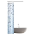 thumbnail image 3 of WOPOP Water Bubbles Shower Curtain, Water Drops Polyester Fabric Bathroom Shower Curtain 36x72 Inches, 3 of 3
