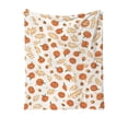 thumbnail image 2 of Luoshdecor Fall Pumpkin Plush Blanket, Thanksgiving Decorations Farmhouse Style for Harvest Party,Seasonal Gift and Home Decor 59x51 Inch, 2 of 7