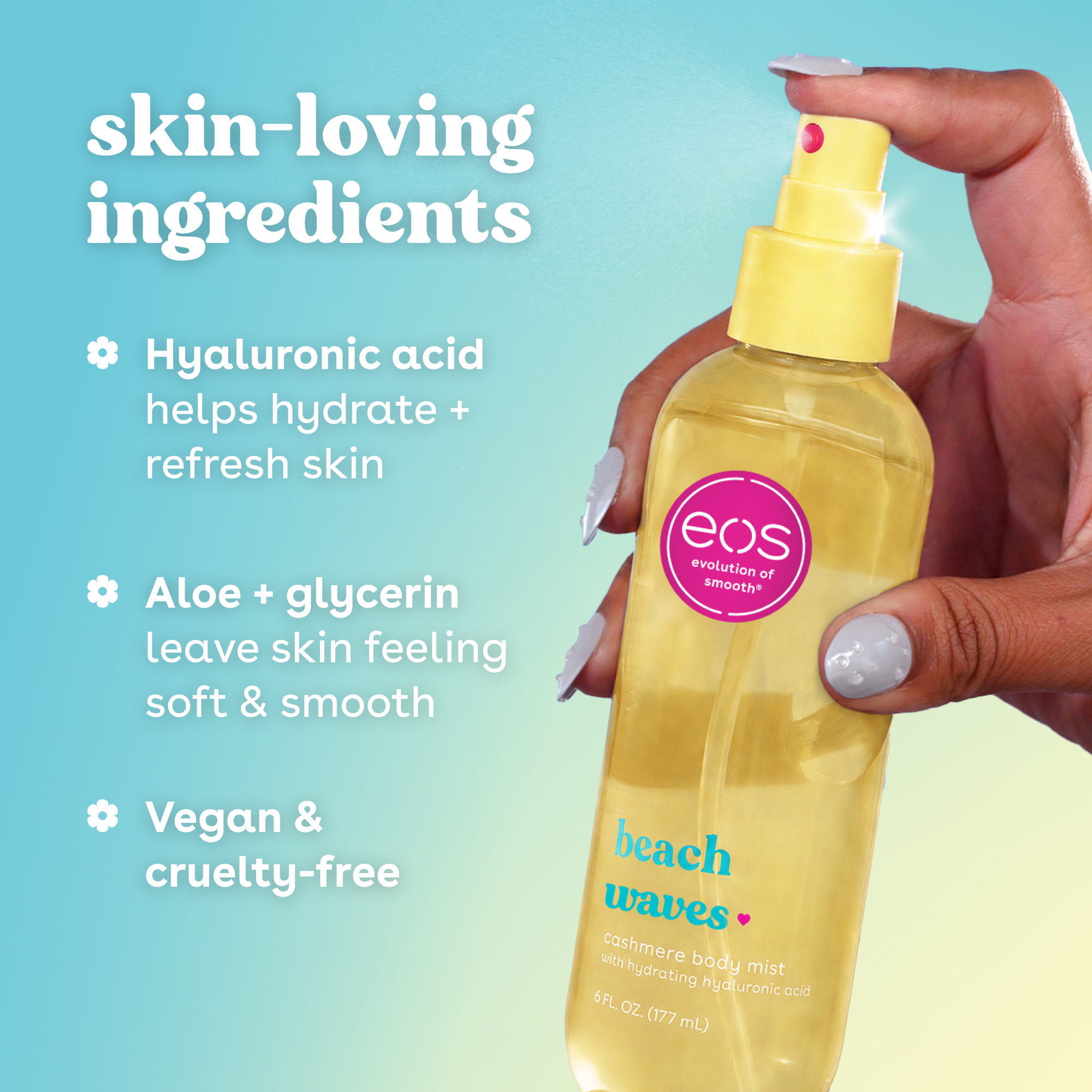 eos Cashmere Body Mist Beach Waves, 6 fl oz photo 6
