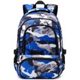 thumbnail image 1 of Mochila BLUEFAIRY Kids para niños, escuela primaria, 43 cm, camuflaje azul, 1 of 9